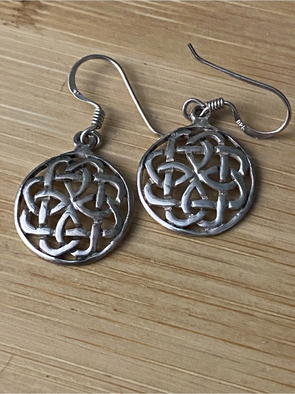 Silver Celtic Knot Drop Earrings - Women Jewelry